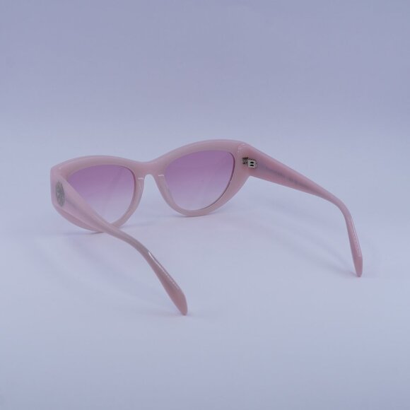 Alexander McQueen AM0377S 003 Sunglasses Pink Cat Eye Frame, Pink Lenses - Picture 6 of 11